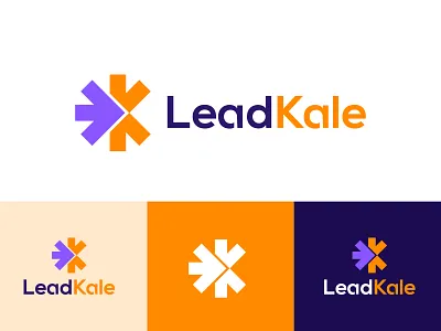 entrepreneur logo for LeadKale arrow logo brand identity business logo conceptual logo entrepreneur freelancer geometric logo graphic design lead letter logo logo agency logo design logo designer logo logos modern logo redesign logo simple logo star logo technology trend logo