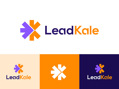 entrepreneur logo for LeadKale arrow logo brand identity business logo conceptual logo entrepreneur freelancer geometric logo graphic design lead letter logo logo agency logo design logo designer logo logos modern logo redesign logo simple logo star logo technology trend logo