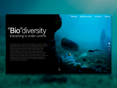 Ux/Ui Concept - Biodiversity art biodiversity design graphic design illustration interface photoshop ui user experience user interface ux wallpaper web website