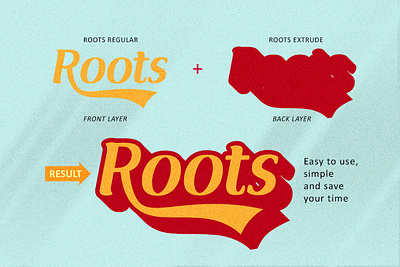 Roots - Modern Retro Sans Serif Typeface 70s