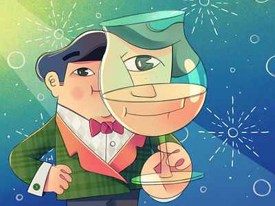 Celebration 2d illustration character character design design fireart fireart studio flat illustration