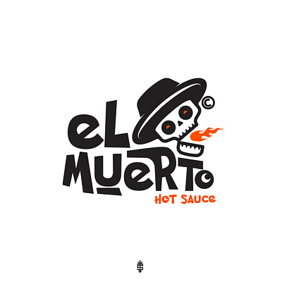 El Muerto - Hot Sauce design diseño de logo diseño plano illustration logo logo logodesign design logodesign design brand marca tipografía