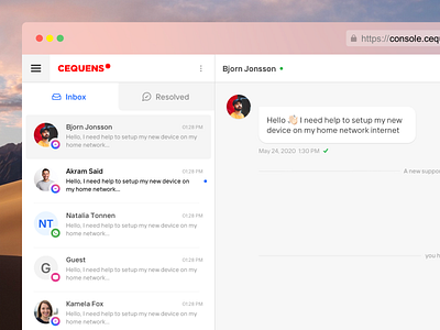 Multi-channel Chat app app campaign chat cpaas crm customer customer support dashboard saas social channels ui ux wab web app whatsapp business