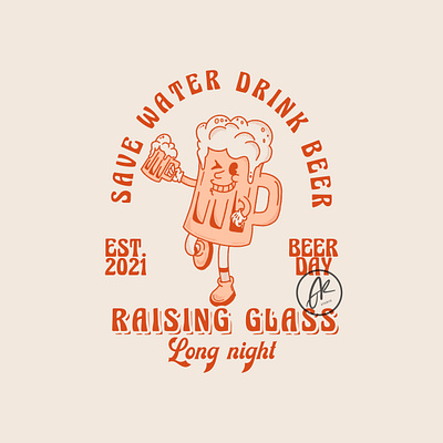 Beer Day Vintage Graphic art branding caferacer character character design design graphic design handdrawing illustration lettering logo retor design retro vector vector art vintage vintage design
