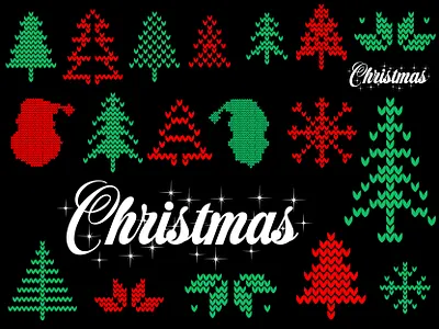 Christmas Design Elements Bundle Free Download branding chirstmas design designer mahabub free free download graphic design logo typography ui