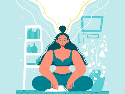 My personal journing across meditation blue bluepalette girl meditation woman yoga