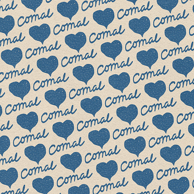 Comal / Love Pattern branding design dope drawing hand drawn hearts illustration logo pattern script typography vector