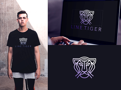 Line Tiger logo design 3d abstract branding design drawing dribbble graphic design icondesign line lion logo logodesign modern motion graphics typography ui vector vectorindonesia vektor vexel