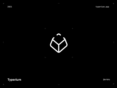 Minimalistic logo - Typerium key keyboard minimal minimal logo minimalistic minimalistic branding modern logo outline logo type typing typing app typing test