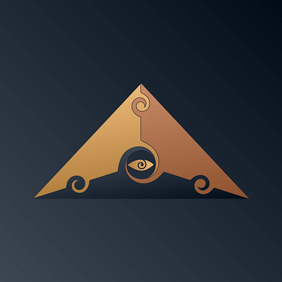 Mystical Pyramid logo design. al seeng eye egyptian eye god luxury mason masonic mystical pharaon pyramid triangle