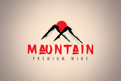 Mauntain / Mountain wine logo Design logo logo designer mauntain logo mountain logo vodka logo whisky logo wine logo winery winery logo