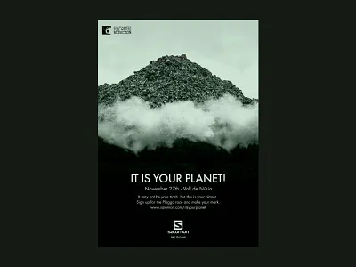 IT IS YOUR PLANET! 2021 branding design graphic design illustration plogga poster race salomon save the planet typography