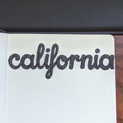 California Lettering california design graphic design hand lettering lettering minimal monoline typography