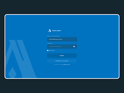 Base Login for Corporative System Account branding design logo minimal ui ux web