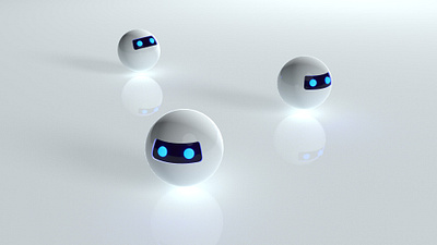 Glossy bots bot bots c4d cinema4d dark eyes future inspiration render robot spheres technology vray