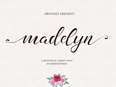 Madelyn - Chic Script font beautiful business chic font handwritten lettering logo script wedding