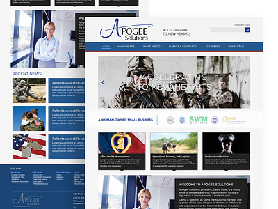 Apogee Solutions Redesign design ux web design