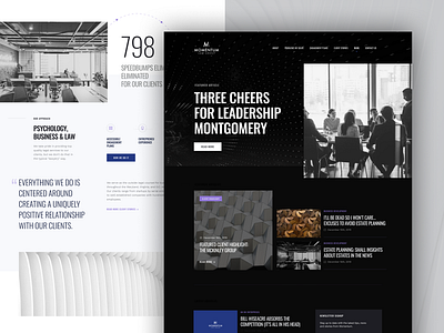 Momentum Law Group design ui ux website