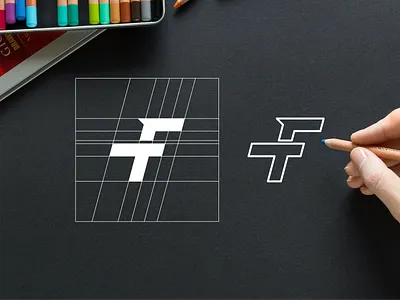 TF/FT MONOGRAM CONCEPT LOGO app branding design icon illustration logo typography vector
