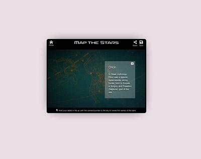 Space Game app design game kids space stars tablet ui universe ux