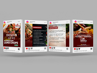 Food Carousel Design for Instagram