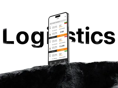 Freight logistics app case study branding graphic design ui