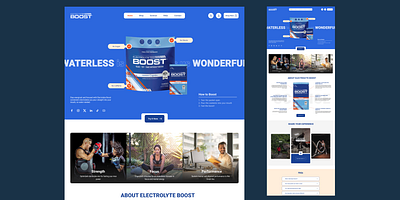 Electrolyte Boots Redesign ui website