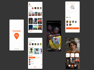 Proximobi App Design app design figma ui