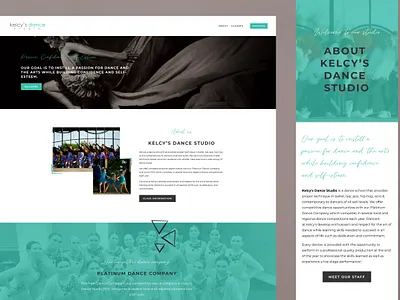 Kelcy's Dance Studio Website Design art direction branding graphic design illustration squarespace website website design