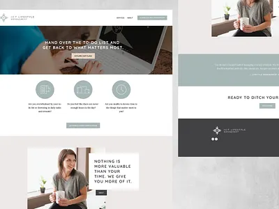 ICT Lifestyle Management Website Design art direction branding graphic design logo web design website design