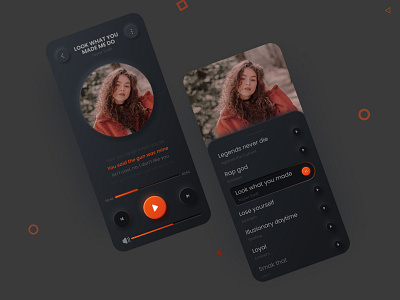 Music App Design app app ui convrtx dark design minimal mobile mobile app music playlist skeuomorphism songs typography ui uiux ux