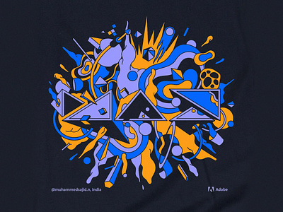 Adobe Max - Community adobemax art community design illustration india sajid tshirt