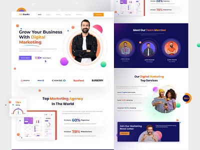 Agency landing page design best website design digital marketing home page landing page marketing marketing agency marketing site online marketing seo socialmediamarketing web web page webdesign website website design