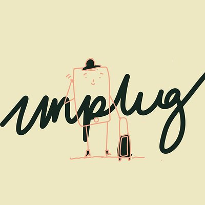 Unplug 📱 👝 ✨ design doodles flat illustration illustrationoftheday illustrator minimal phone sketch unplug