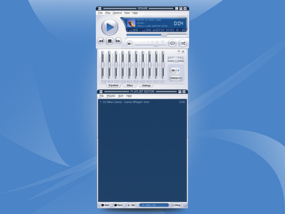 Music Player App Skeumorphic Design app design application equalizer music music player player shadow skeumorphic ui uidesign winamp windows app