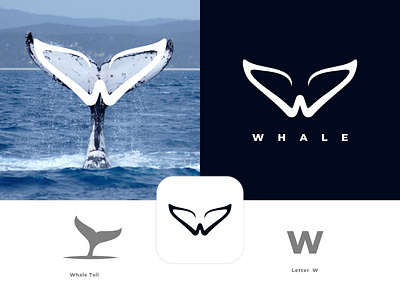 Whale logo concept brand branding design graphic illustration inspiration logo ui ux vector