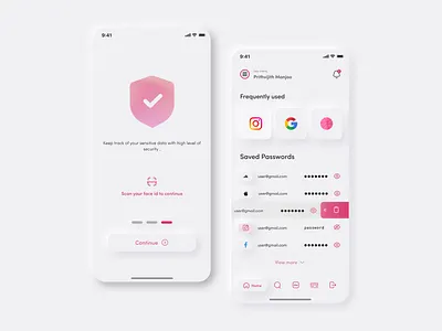 Password Manager UI figma password research ui user interface ux