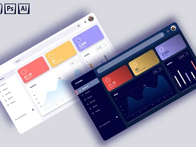 YT Dashboard app design graphic design illustration ui ux vector