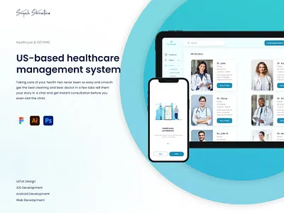 An Approach to Digitization in Healthcare adobe photoshop adobe xd branding design illustration logo ui ui design ux vector