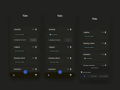 Todo App UI design design figma ui
