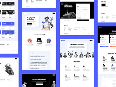 Techvocacy Website black and white desktop figma grid interface layout light platform technology ui uidesign userinterface ux uxdesign web design webdesign website white