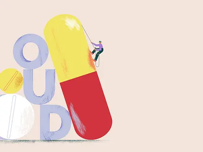 overcoming addictions addiction character doctor drugs healthcare hospital illustration junkie medicine moud obstacle oud pain painreleef pills progress