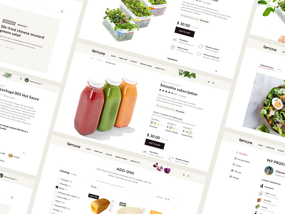 Farm.One / Desktop e commerce food greens health healthy ny organic shop startup subscription ui uidesign web webdesign