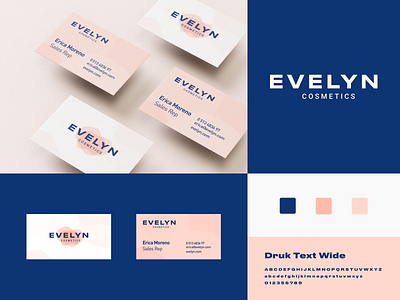 Evelyn Cosmetics beauty branding cosmetics design illustration illustrator logo logo design mark nramd photoshop ui ux vector