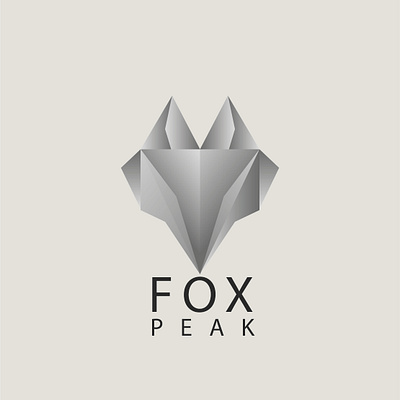 FOX PEAK animal branding design fox graphic design himalaya illustration iphone logo