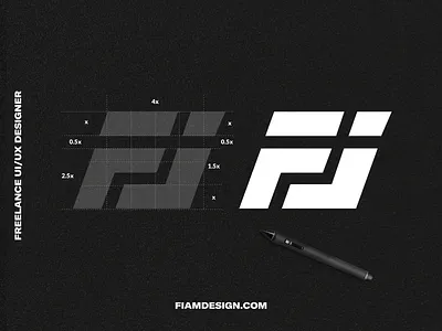 FJ monogram logo brand branding logo minimal monogram