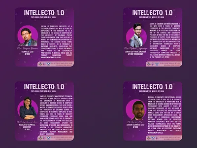 INTELLECTO 1.0 speaker profile branding design designs humanitarian illustration inforgraphics logo posters speakerprofile introduction volunteering