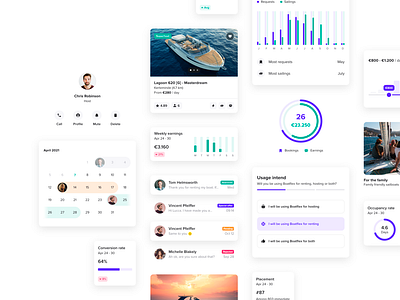 Boatflex - Design System app appdesign branddesign brandidentity branding creative development marketing mobile platform sailing software strategy ui ux visualidentity webapp webdesign website websitedesign