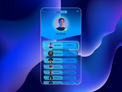 Daily UI :: 019 Leaderboard 019 daily ui design figma leaderboard