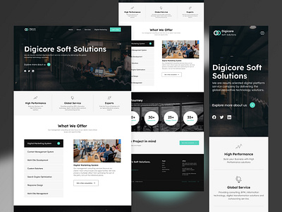 Dogicore soft solutions - Website Revamp. agencies agency brand design company design digital marketing mobileresponsive responsive ui uidesign uxdesign uxui website